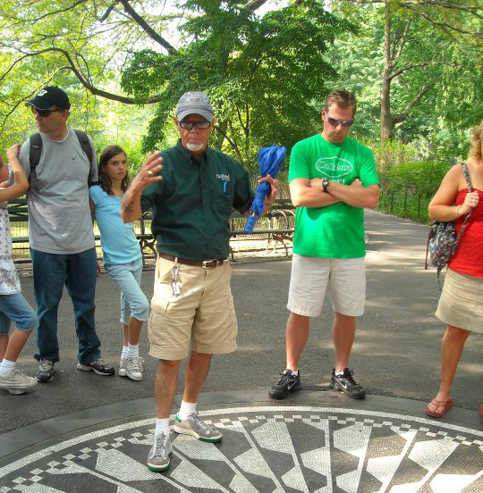 New York Tour Guide talks about Strawberry Fields